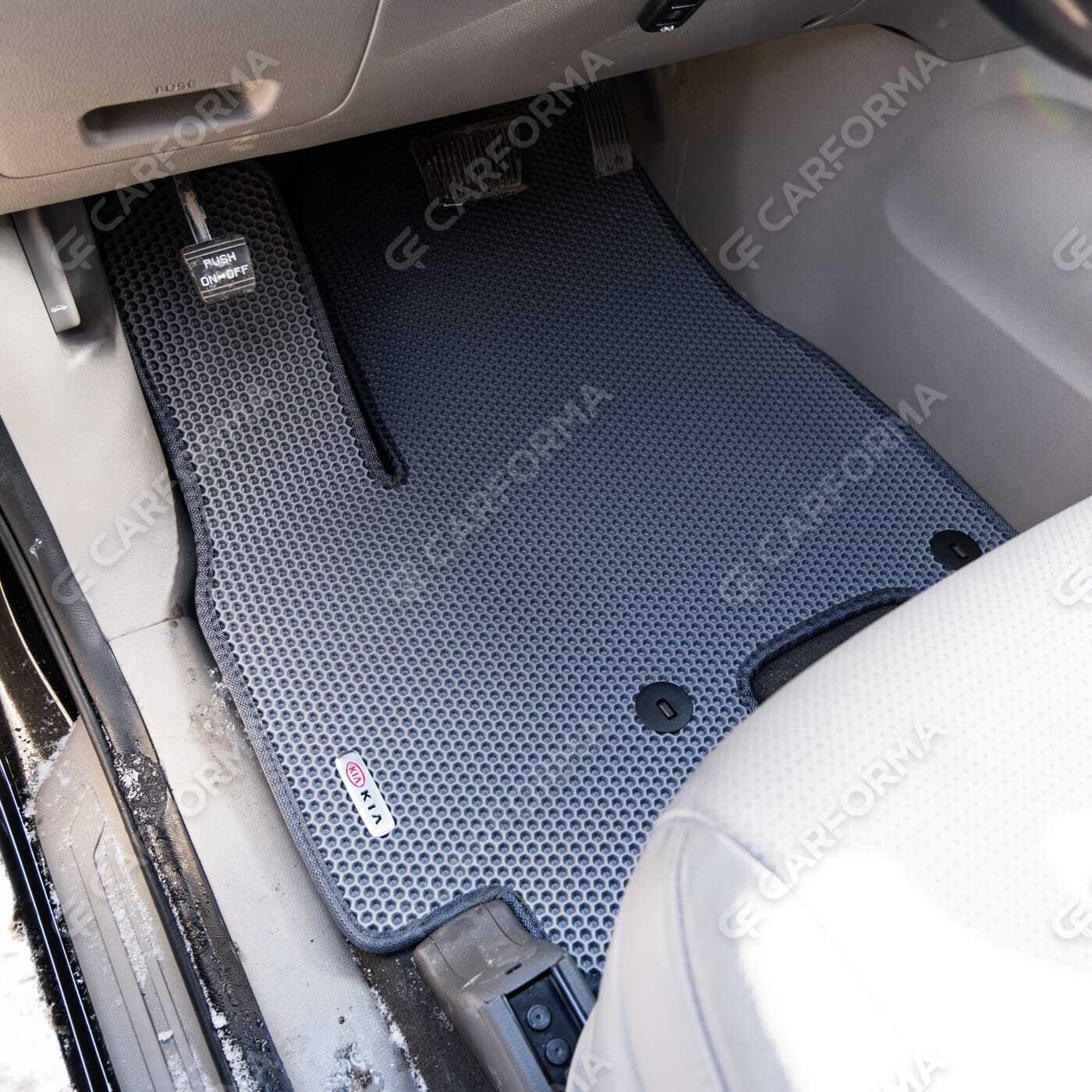 Ворсовые коврики на KIA Carnival III 7 мест 2014&nbsp;-&nbsp;2021 в Новосибирске