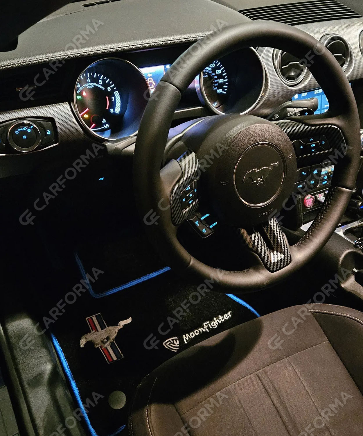 Ворсовые коврики на Ford Mustang VI 2013&nbsp;-&nbsp;2023 в Новосибирске