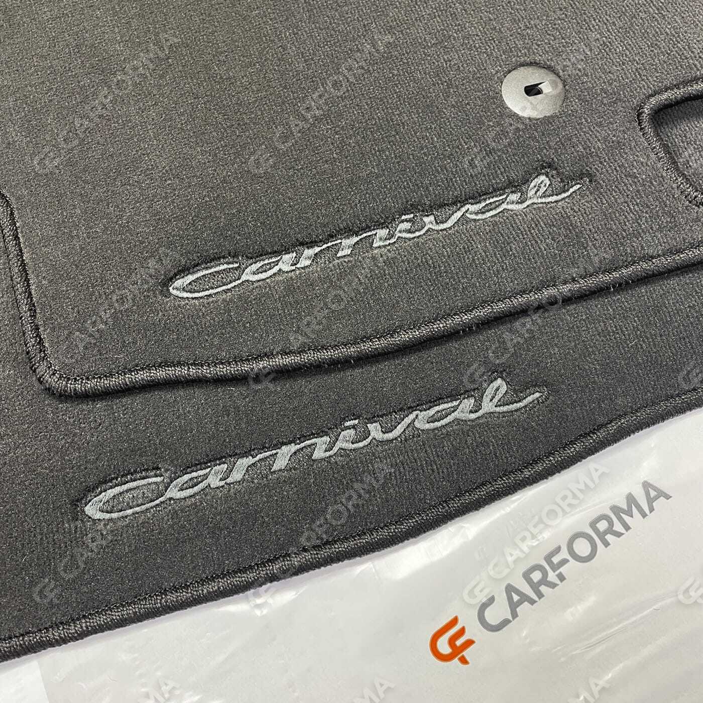 Ворсовые коврики на KIA Carnival IV 7 мест без оттоманок 2020&nbsp;-&nbsp;2026 в Новосибирске