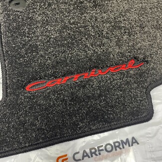 Ворсовые коврики на KIA Carnival IV 7 мест без оттоманок 2020&nbsp;-&nbsp;2026 в Новосибирске