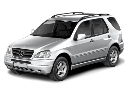Ворсовые коврики на Mercedes ML (W163) 1997 - 2005 в Новосибирске
